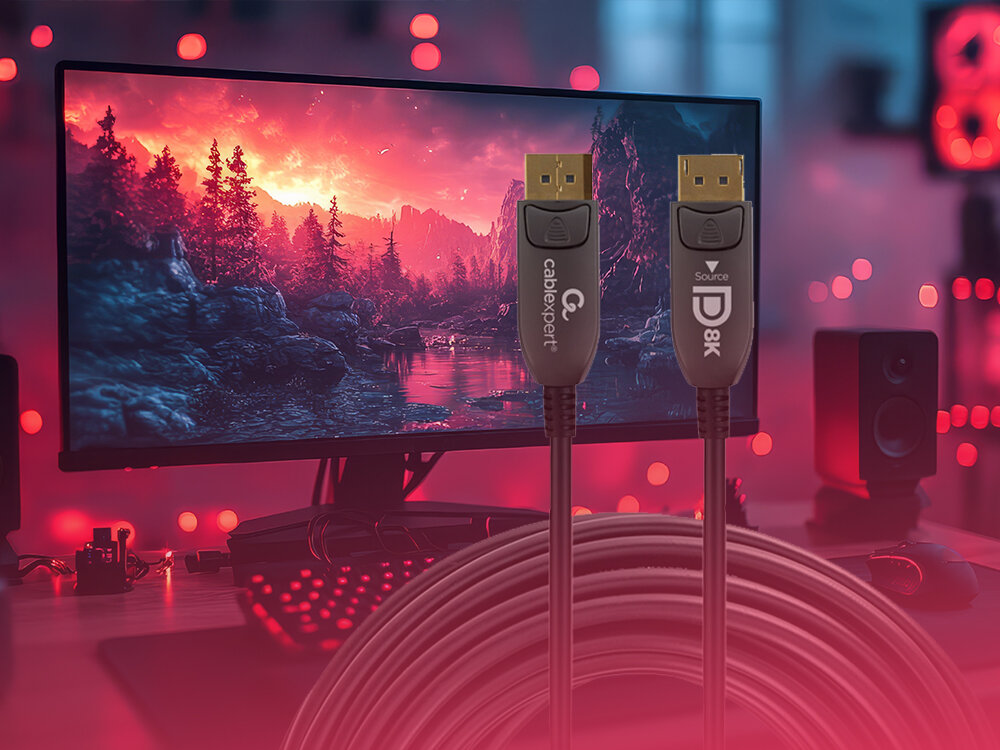 Kabel optyczny DisplayPort - DisplayPort CABLEXPERT 5 m - Niezawodność obrazu