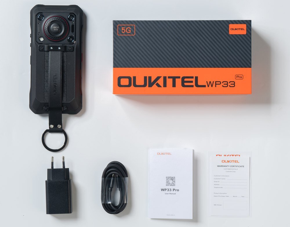 Smartfon OUKITEL WP33 Pro zestaw
