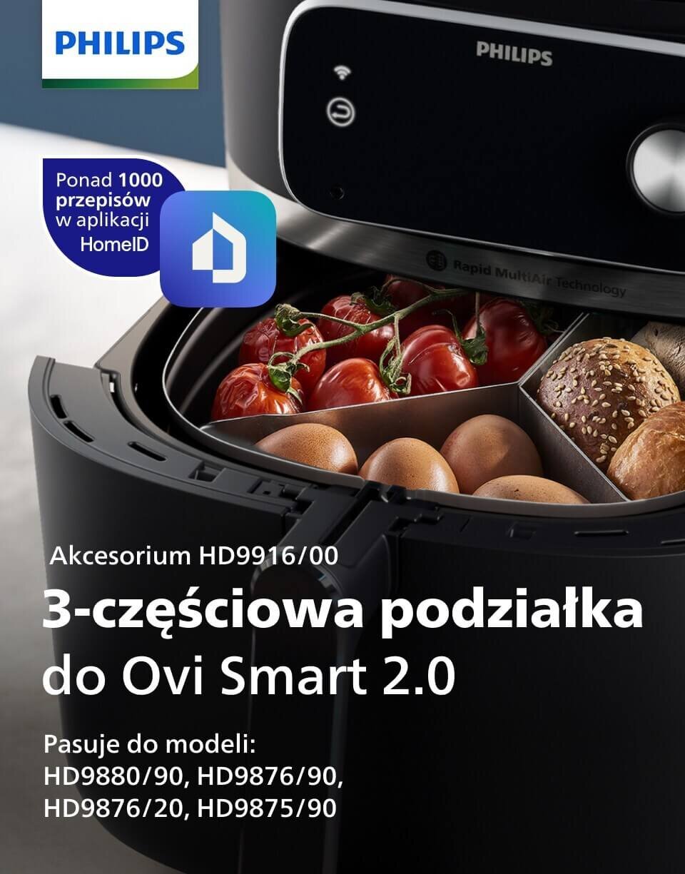 Dostępny w ofercie sieci Media Expert separator do airfryera Philips Ovi Smart 2.0 Dostępny w ofercie sieci Media Expert separator do airfryera Philips Ovi Smart 2.0