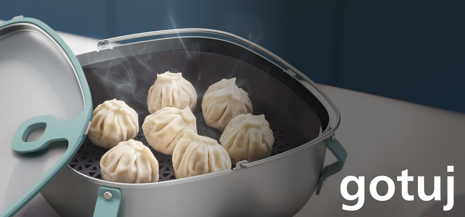 Pierożki robione na parze Pierożki robione na parze