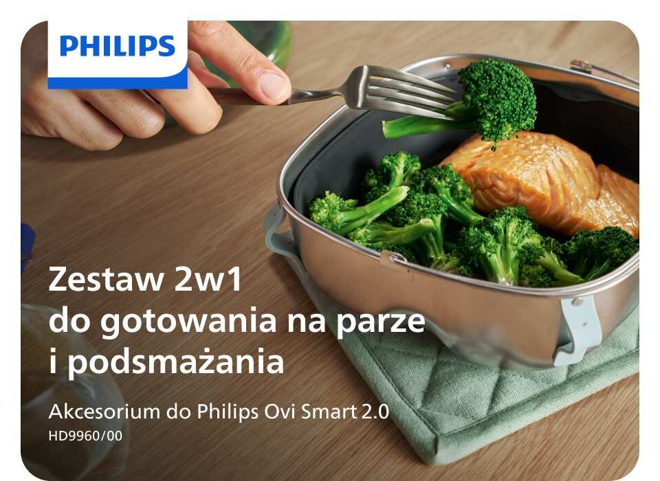 Akcesorium Philips 2w1 do airfryer dostępne w sklepach Media Expert Akcesorium Philips 2w1 do airfryer dostępne w sklepach Media Expert
