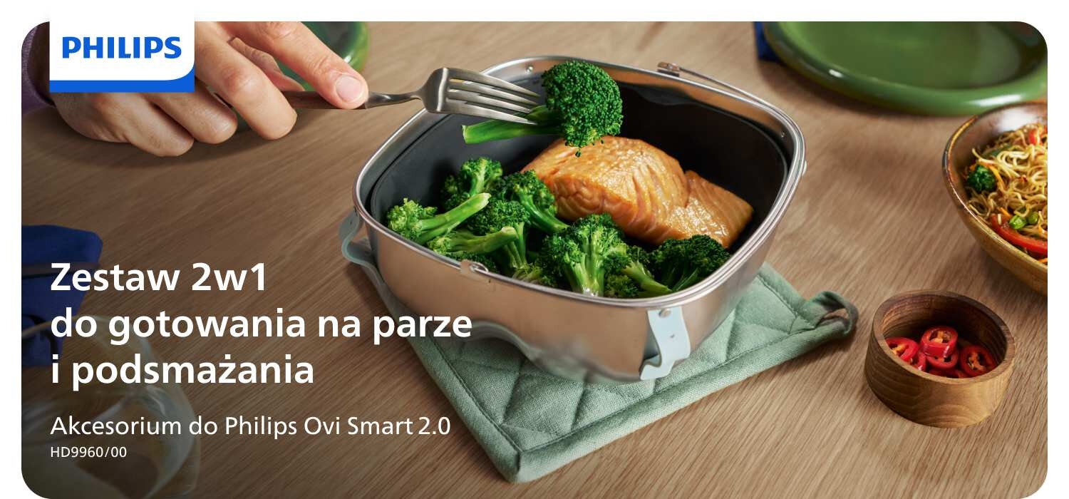 Akcesorium Philips 2w1 do airfryer dostępne w sklepach Media Expert Akcesorium Philips 2w1 do airfryer dostępne w sklepach Media Expert