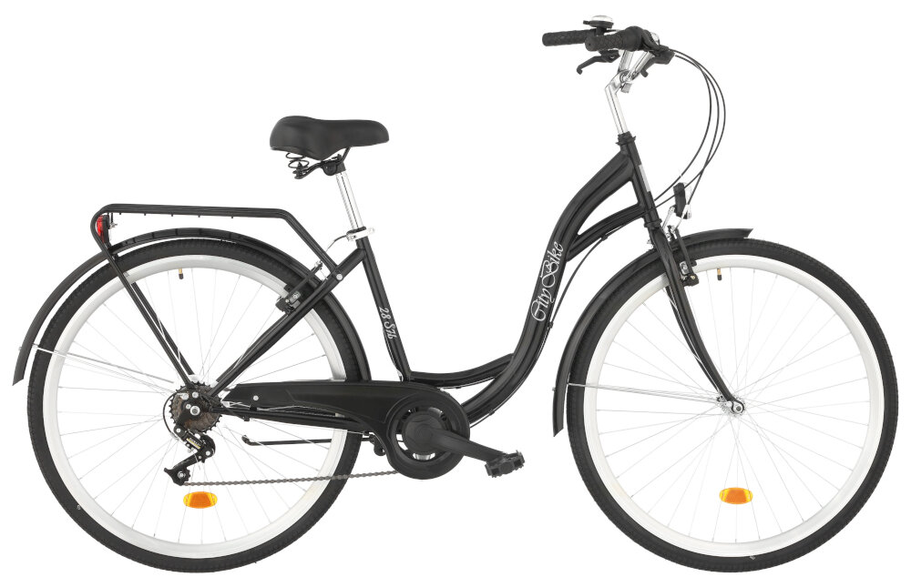 Rower miejski DAWSTAR Citybike S7B 28 cali damski Czarny la kobiet do codziennych dojazdow do pracy sklepu rekreacyjnych wycieczek praktyczny ekologiczny srodek transportu