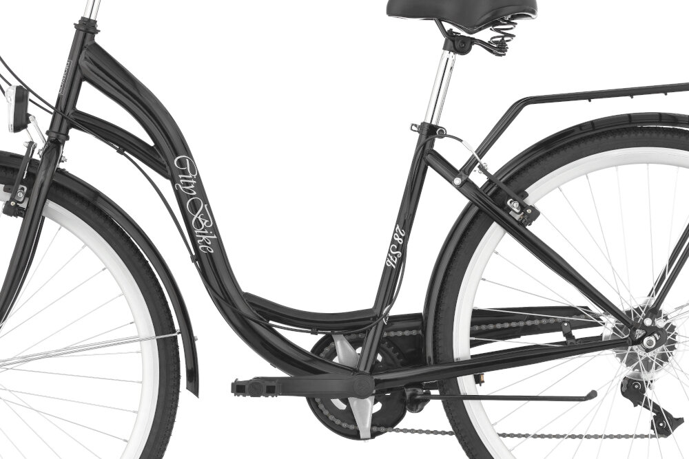 Rower miejski DAWSTAR Citybike S7B 28 cali damski Czarny rama stalowa 17-calowa bardzo dobrze tlumi wibracje bardzo wytrzymala latwa w naprawie wybor rozmiaru ramy Twoj wzrost mierzony w zrelaksowanej pozycji typ roweru dla osob o wzroscie od 160 do 185 cm