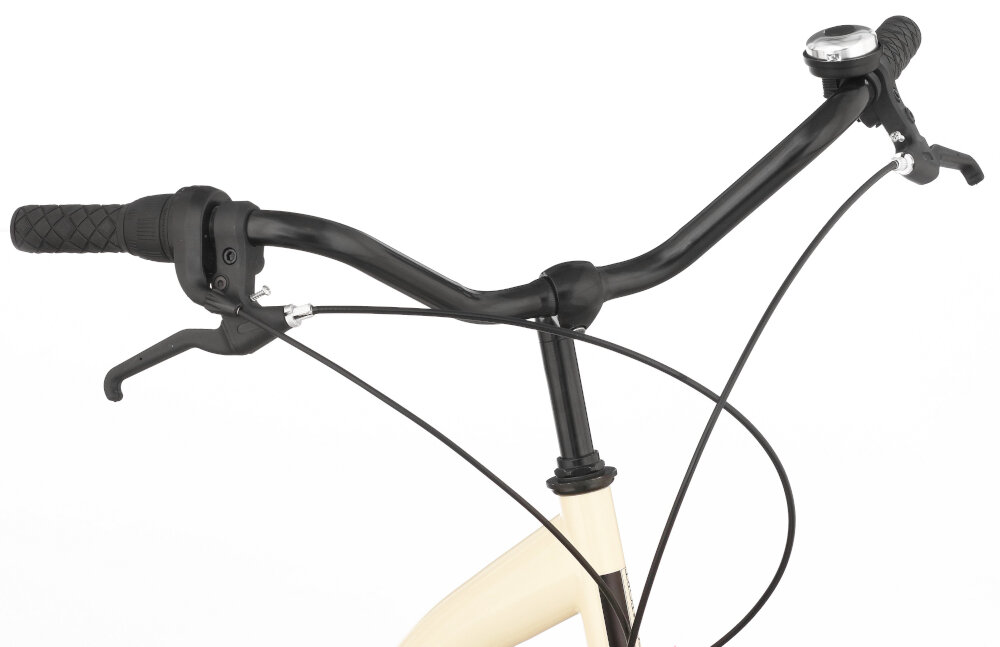 Rower miejski DAWSTAR Citybike S7B 28 cali damski Cappuccino kierownica stalowo-aluminiowy wspornik lekka bardzo wytrzymala maksymalna przyczepnosc w kazdych warunkach pogodowych dzwonek