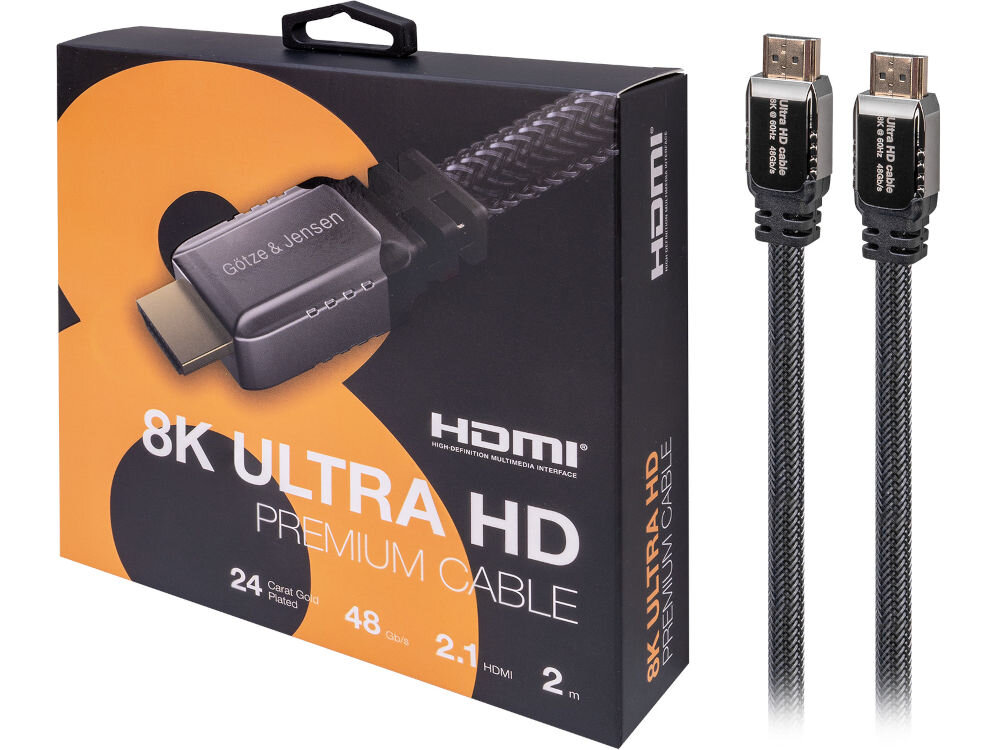 Kabel HDMI - HDMI GÖTZE&JENSEN GOLDENLINE 2 m