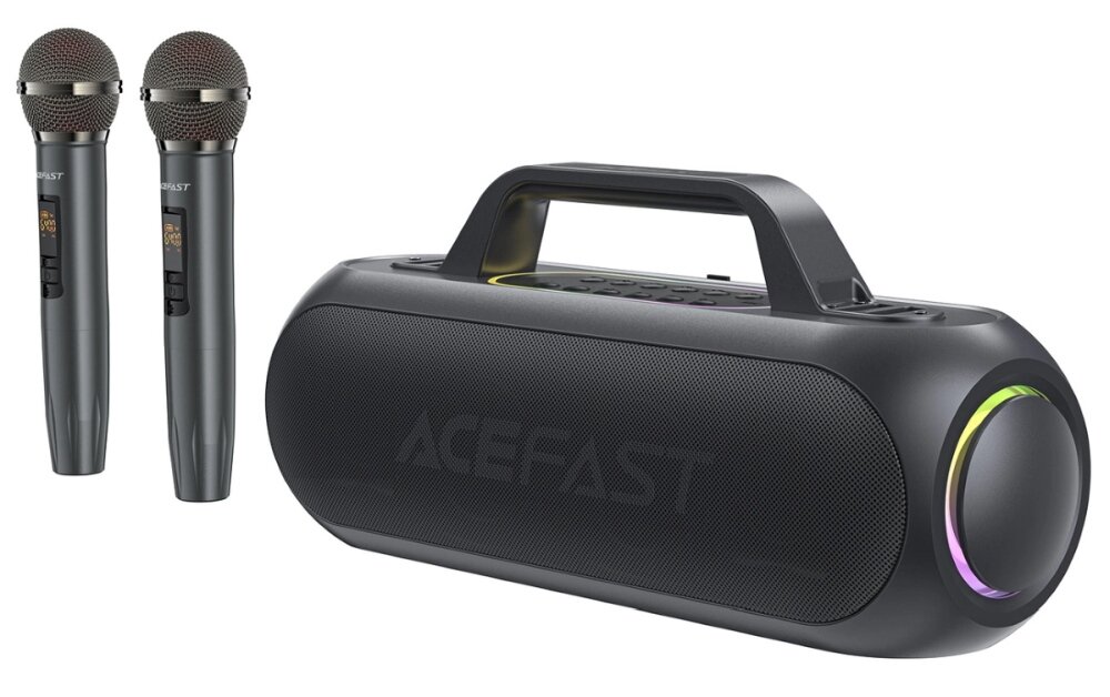 głośnik bezprzewodowy głośnik do karaoke głośnik z mikrofonami głośnik bluetooth głośnik przenośny głośnik acefast karaoke sprzęt do karaoke