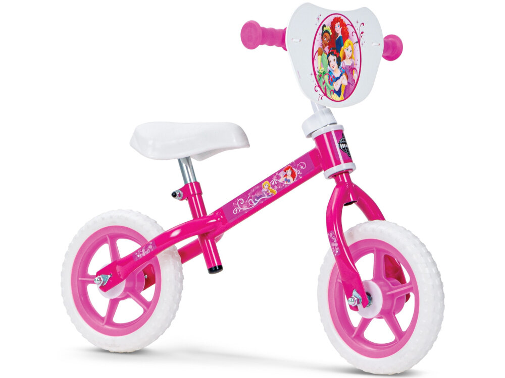 Rowerek biegowy HUFFY Disney Princess 27931W Różowy bajkowy rower marzenie podrozowanie bezpieczenstwo zabawa