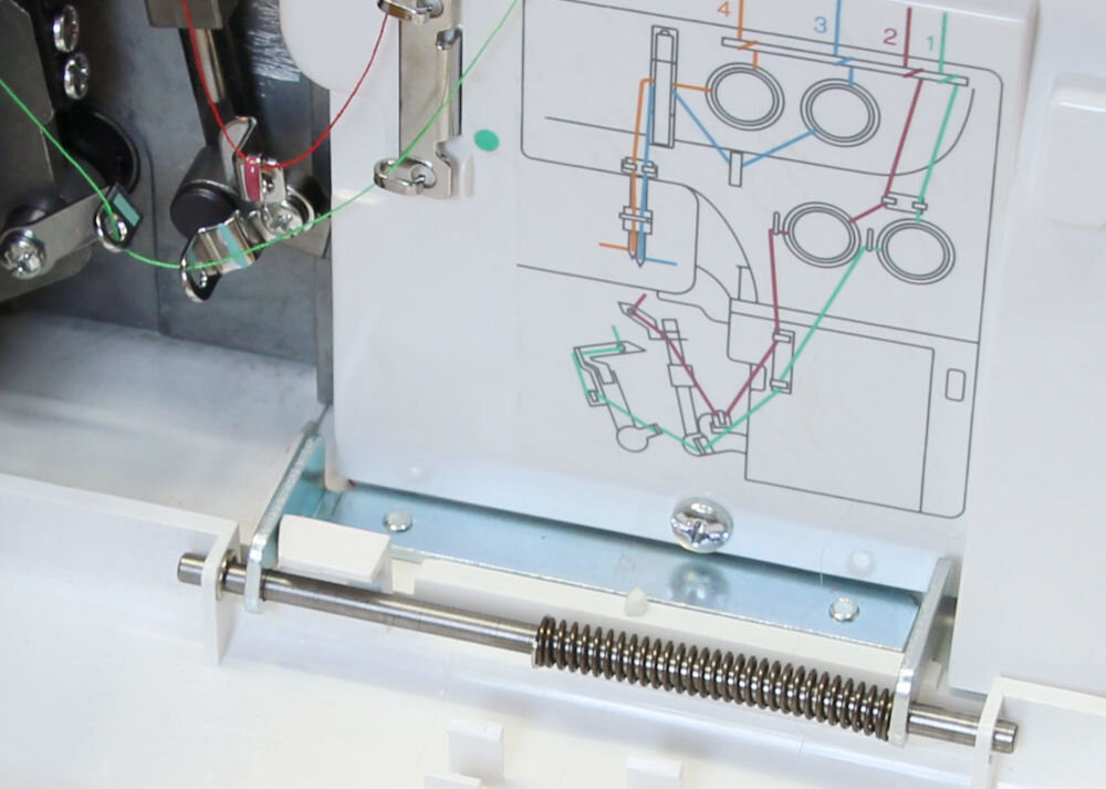 Maszyna do szycia ELNA 264D 3 4 nitkowy idealnie wykończone krawędzie 1 lub 2 igły 3 lub 4 nitki estetyczne wytrzymałe szwy 7 rodzajów ściegów owerlokowy rolujący cienkie elastyczne tkaniny grube trudniejsze w obróbce