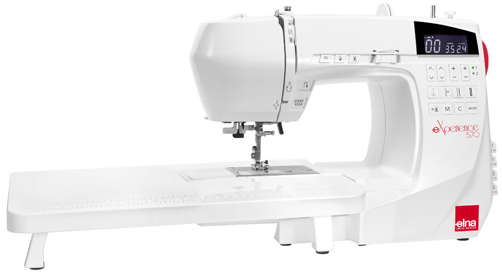 Maszyna do szycia ELNA 570 Experience solidność niezawodność wysoka jakość długotrwałe użytkowanie łatwa intuicyjna obsługa 