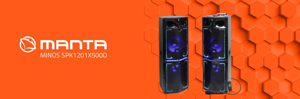 Power audio MANTA Minos SPK1201X500D (2 Głośniki) - Moc i jakość