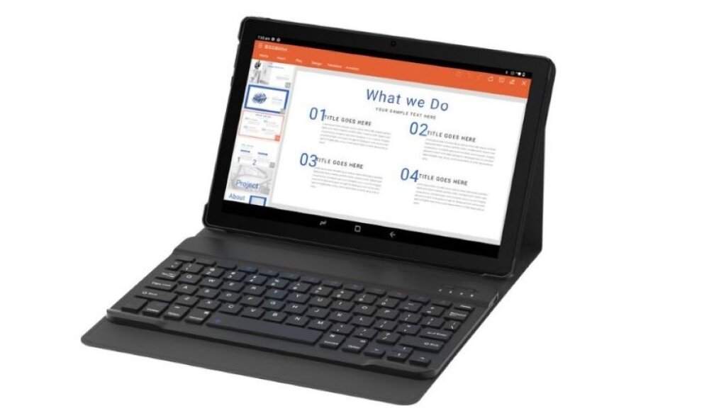 Tablet DOOGEE U9 klawiatura bluetooth pisanie 