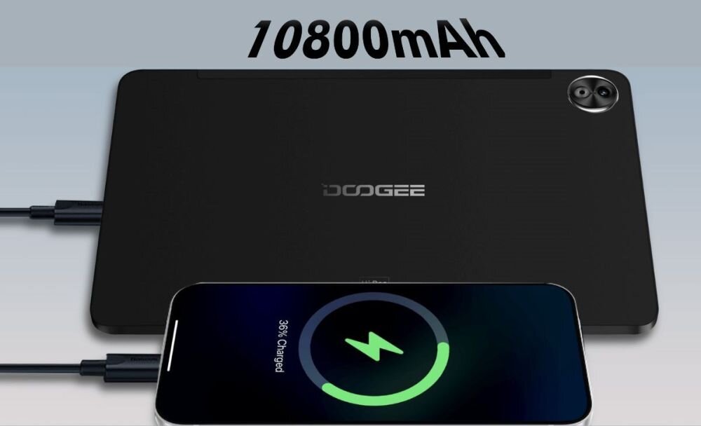 Tablet DOOGEE T20 Ultra ekran bateria aparat procesor ram pamięć pojemność rozdzielczość zdjęcia filmy opis dane cechy blokady system łączność wifi bluetooth obudowa szkło odporność porty muzyka transfer sieć przekątna matryca waga czujniki oled amoled ips