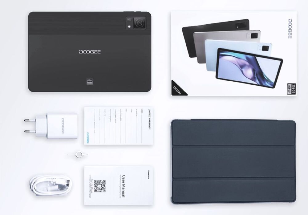 Tablet DOOGEE T30 Ultra    ekran bateria aparat procesor ram pamięć pojemność rozdzielczość zdjęcia filmy opis dane cechy blokady system łączność wifi bluetooth obudowa szkło odporność porty muzyka transfer sieć przekątna matryca waga czujniki oled amoled ips