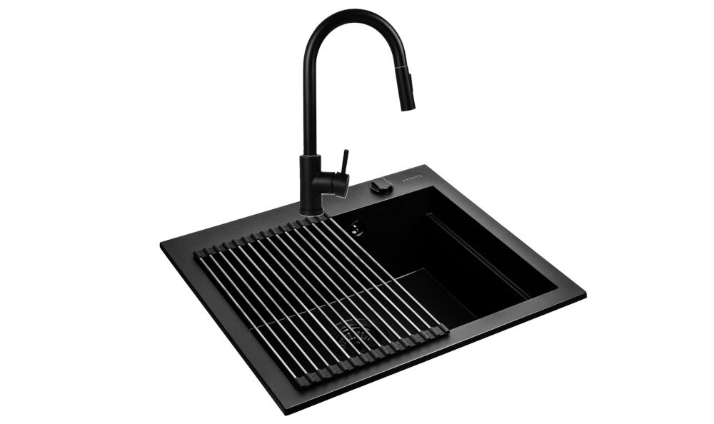 ZLEWOZMYWAK PYRAMIS SIROS 1B + BATERIA + ROLMATA CZARNY