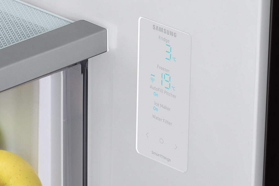 Lodówka RF24BB620EB1 - elegancki design: wyświetlacz wewnętrzny