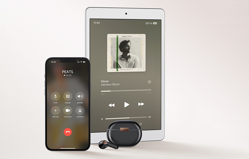 Słuchawki dokanałowe SOUNDPEATS Air 4 Pro latwosc stabilnosc polaczenia