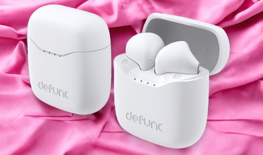 Słuchawki dokanałowe DEFUNC True Lite konstrukcja design kolor waga