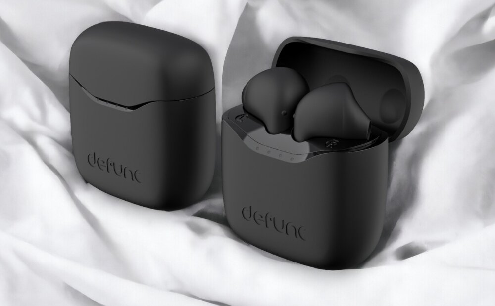 Słuchawki dokanałowe DEFUNC True Lite konstrukcja design kolor waga