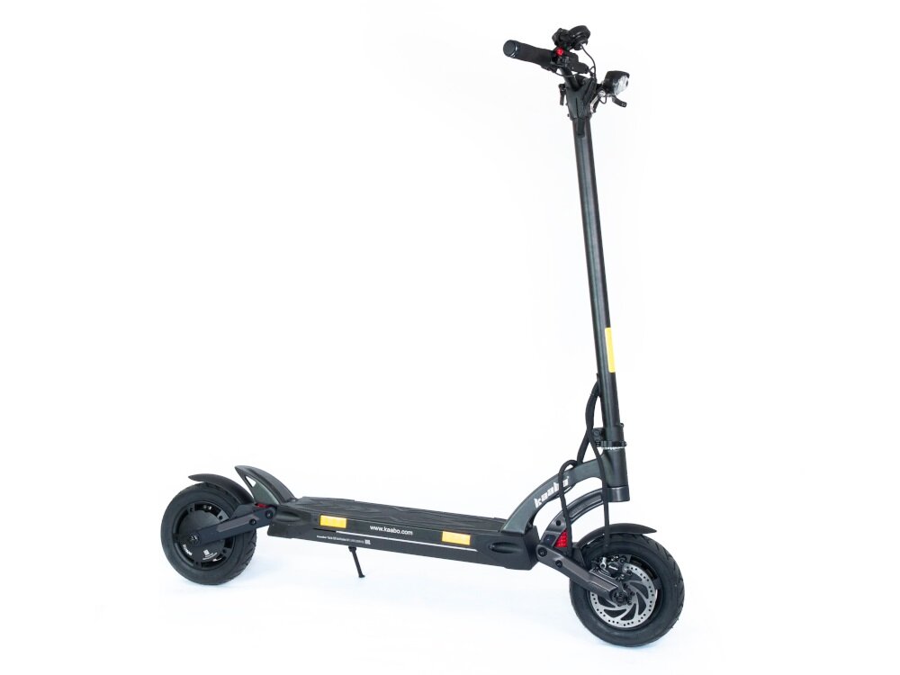 Hulajnoga elektryczna KAABO Mantis 10 Pro Czarny dwa silniki moc 1000 W kazdy duze przyspieszenie dynamiczna jazda predkosc do 20 km/h pokonywanie wzniesien o nachyleniu terenu do 30 stopni