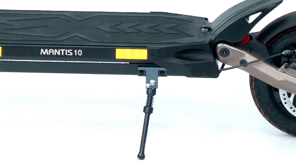 Hulajnoga elektryczna KAABO Mantis 10 Eco 800 Srebrny skladana stopka wytrzymala nozka w centralnym punkcie ciezkosci