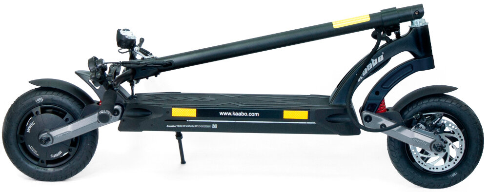 Hulajnoga elektryczna KAABO Mantis 10 Eco 800 Srebrny skladana konstrukcja latwy transport czas skladania okolo 5 sekund