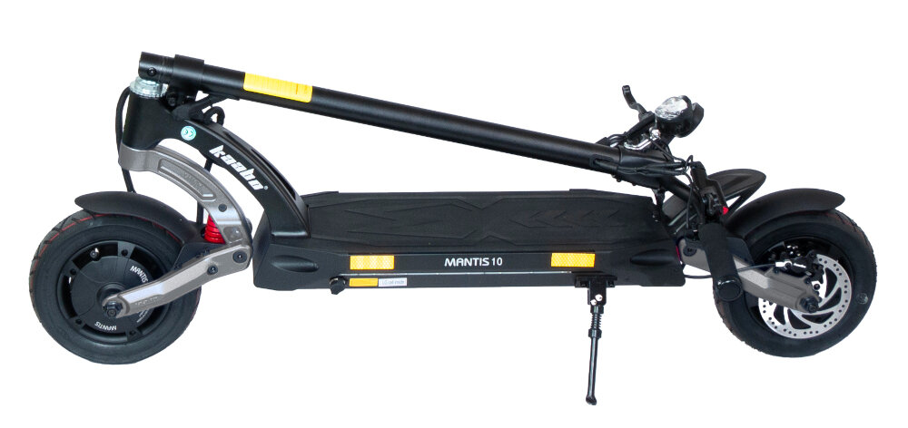 Hulajnoga elektryczna KAABO Mantis 10 Pro Srebrny skladana konstrukcja latwy transport zlozenie w kilka sekund