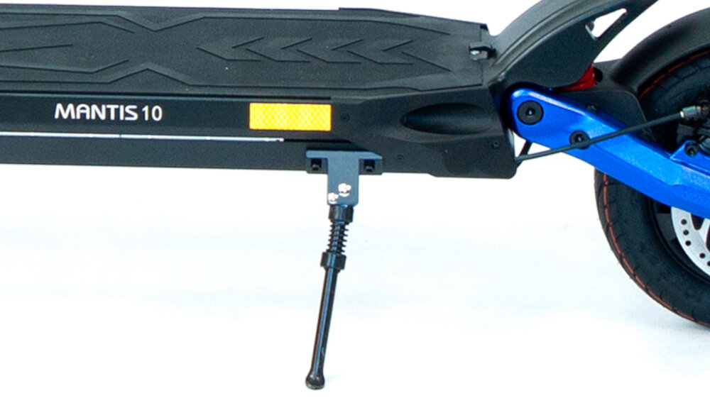 Hulajnoga elektryczna KAABO Mantis 10 Eco 800 Niebieski skladana stopka wytrzymala nozka w centralnym punkcie ciezkosci