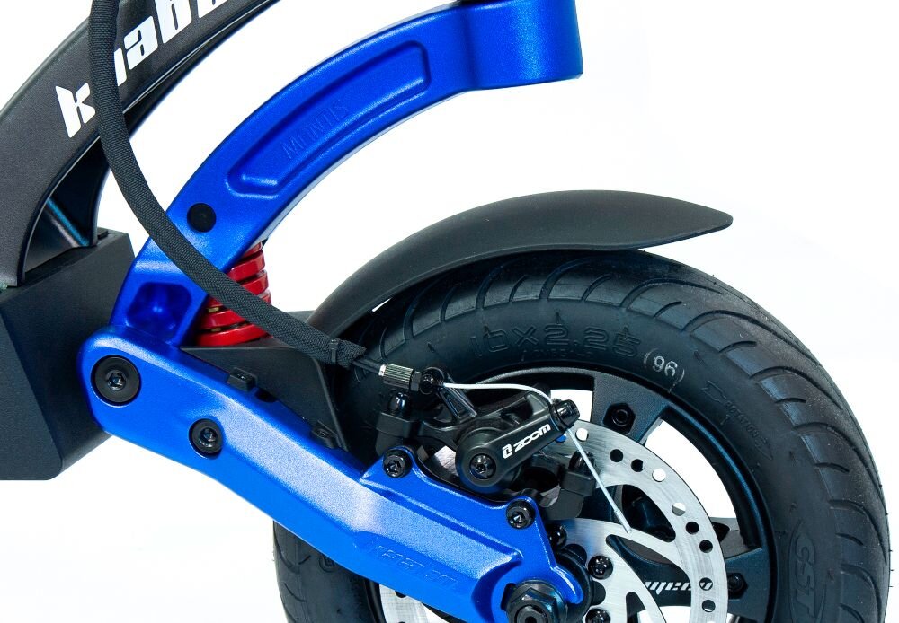 Hulajnoga elektryczna KAABO Mantis 10 Eco 800 Niebieski kola 10-calowe pneumatyczne tlumia drgania i wstrzasy podwojna amortyzacja