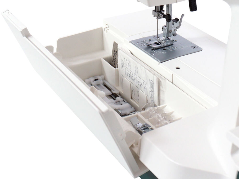 Maszyna do szycia JANOME 1522GN przestrzeń wygoda płaszczyzna robocza