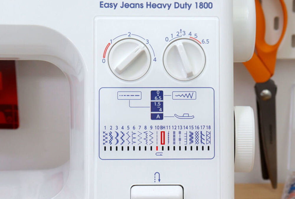 Maszyna do szycia JANOME HD 1800 ściegi prosty stebnowy automatyczne obszywanie