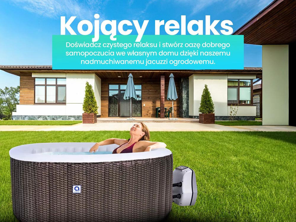 Jacuzzi AVENLI Extralink Home 175 x 70 cm w domowym zaciszu srednica zewnetrzna 175 cm pojemnosc 800 litrow