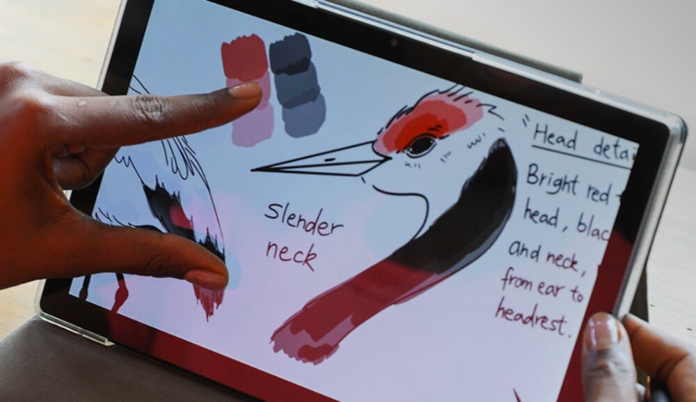 Tablet graficzny 10.1 HUION Kamvas Slate 10 wyświetlacz przekątna obraz jakość