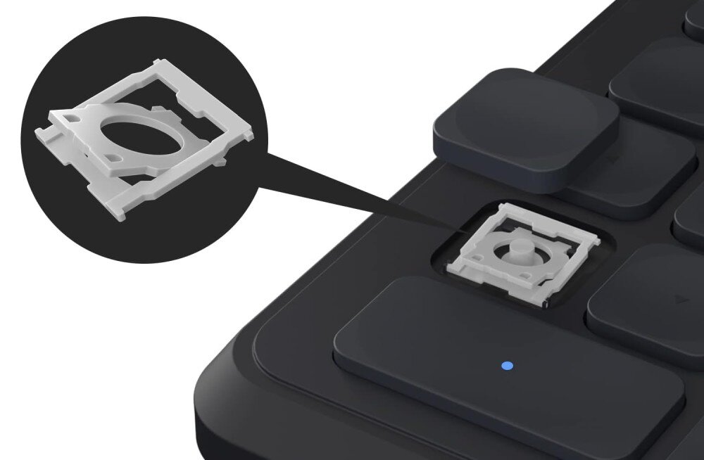 Klawiatura HUION K20 Mini mechanizm nożycowy trwałość