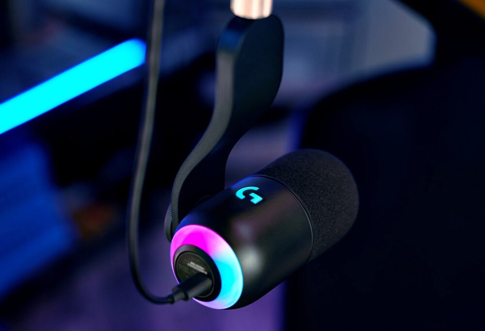 Mikrofon LOGITECH Yeti GX Biały kabel montaż adaptery wyciszenie podstawa