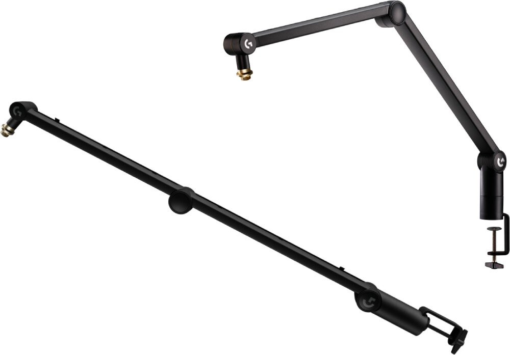 Ramię mikrofonowe LOGITECH Compass 955-000076 konstrukcja materiał kable zacisk