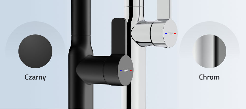 Bateria TEKA Oval 915 116030062 Chrom 2 kolory perlator