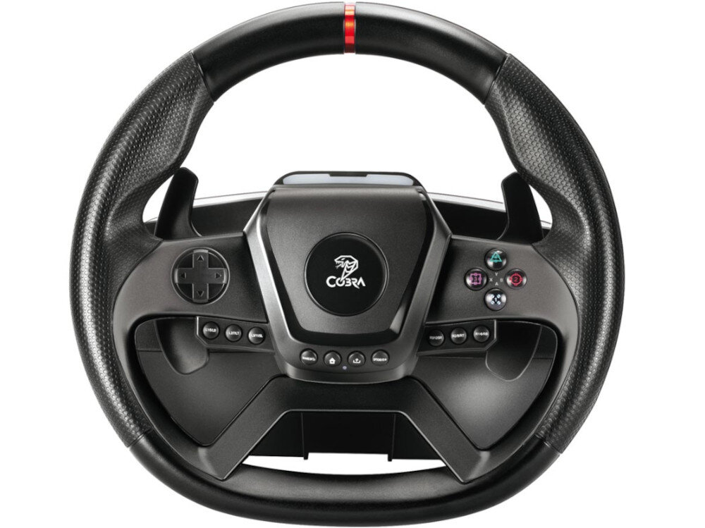 Kierownica COBRA GT987FF Kierownica GT987 FF 12 programowalnym przyciskom wsparciu dla gier w technologii 2D/3D X-input/D-input