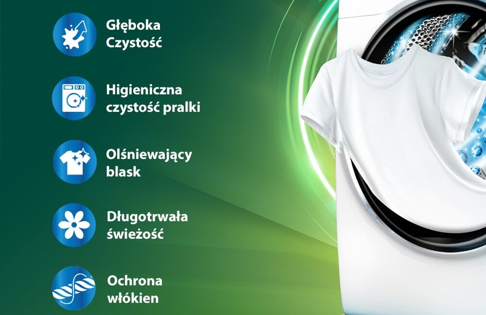 Proszek do prania PERSIL Deep Clean Expert Freshness by Silan 1.485 kg do białych tkanin technologia Deep Clean, zwalczanie nieprzyjemnych zapachów, czysta i świeża pralka, promienny wygląd kolorów, skuteczność w niskiej temperaturze