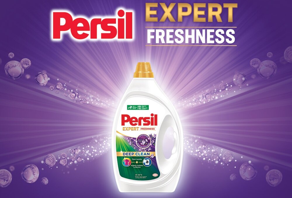 Żel do prania PERSIL Deep Clean Expert Sensitive 1350 ml do białych tkanin głęboka czystość, wzmocniona formuła, odpowiednia czystość, skuteczne usuwanie plam, skuteczny w niskiej temperaturze
