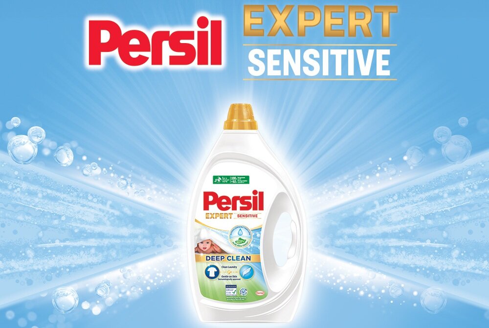 Żel do prania PERSIL Deep Clean Expert Sensitive 1350 ml do białych tkanin higieniczna czystość pralki, wzmocniona świeżość, dłuższe utrzymanie zapachu, ochrona włókien