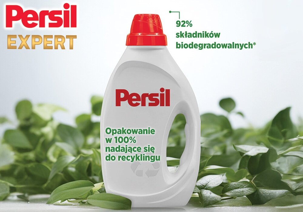 Żel do prania PERSIL Deep Clean Expert Sensitive 1350 ml do białych tkanin dla osób o wrażliwej skórze, delikatny dla tkanin i skóry, przetestowany dermatologicznie, bezpieczny