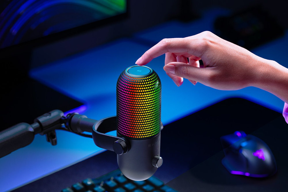 Mikrofon RAZER Seiren V3 Chroma automatyczny limiter wzmocnienia dotykowy czujnik