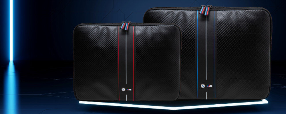 Etui na laptopa BMW Carbon etui ochrona laptop warunki atmosferyczne pasy