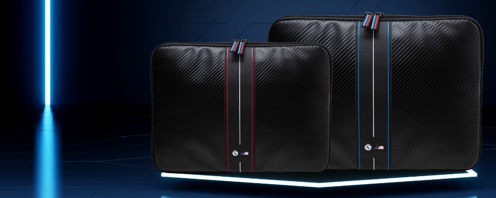 Etui na laptopa BMW Carbon etui ochrona laptop warunki atmosferyczne pasy