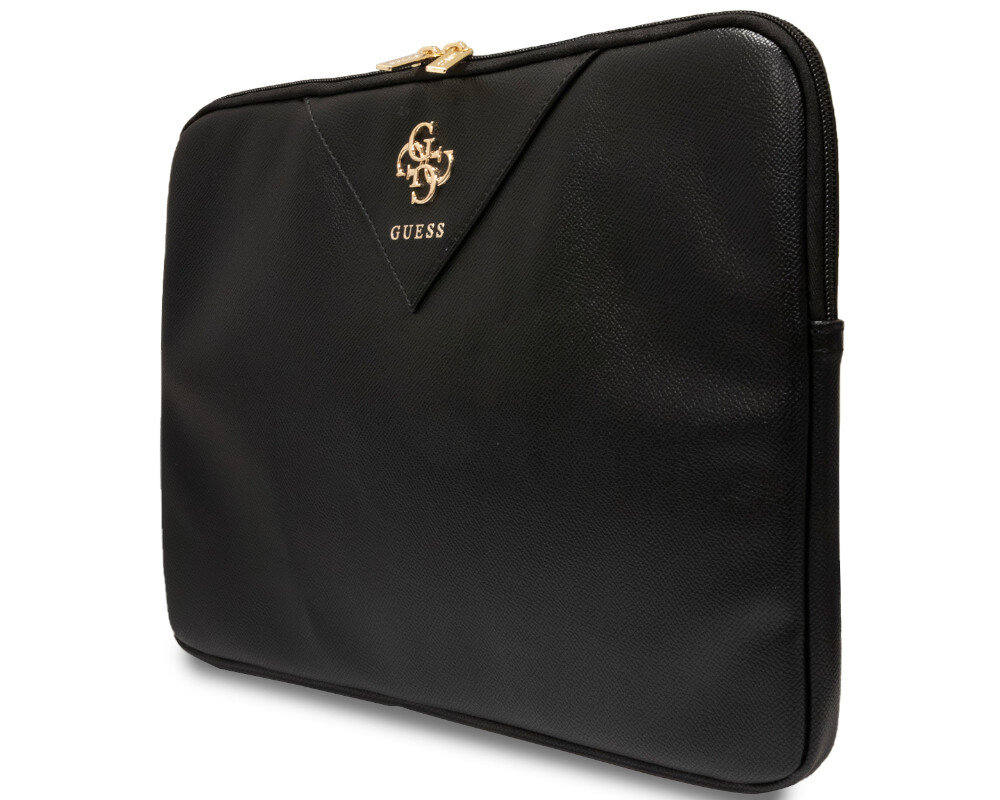 Etui na laptopa GUESS Triangle 4G zlote okucia skora ekologiczna material