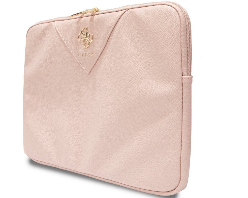 Etui na laptopa GUESS Triangle 4G zlote okucia skora ekologiczna material
