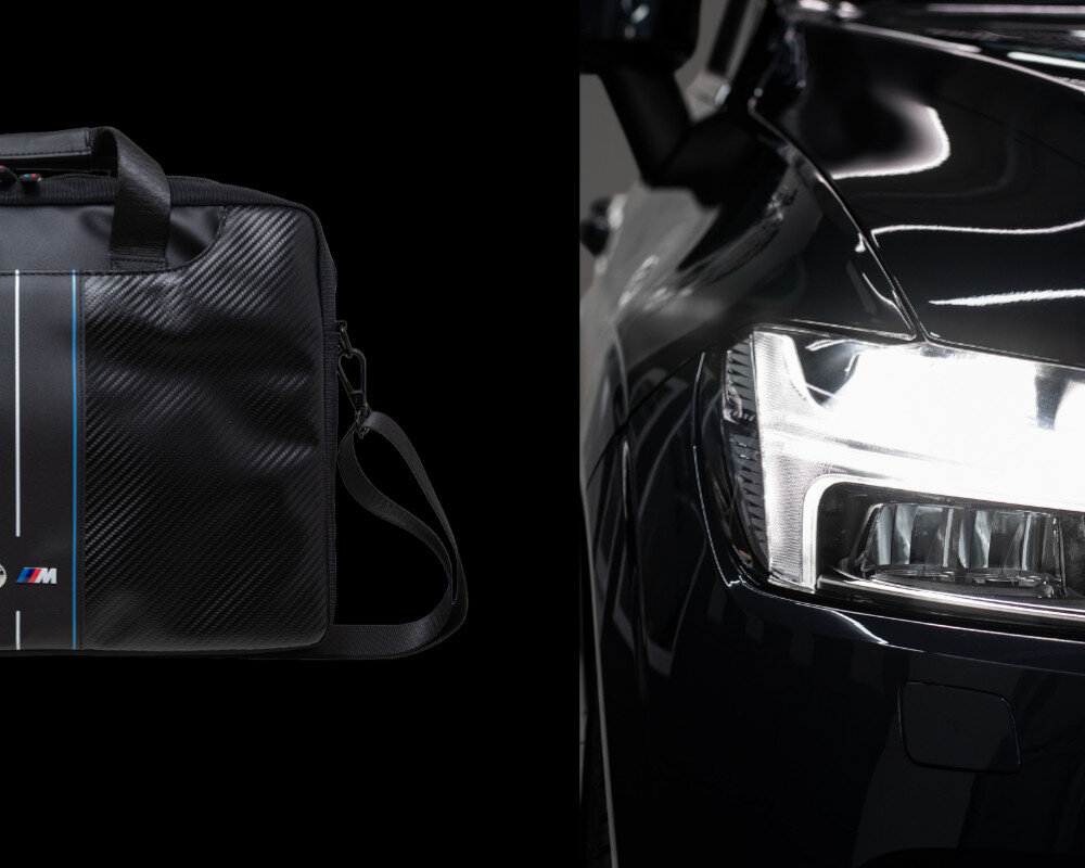 Torba na laptopa BMW Carbon design wyglad