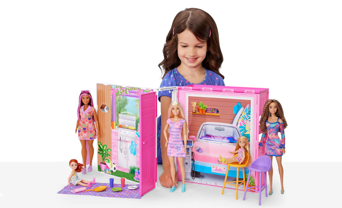 Domek Barbie Fashionistas HRJ76 nauka poprzez zabawę