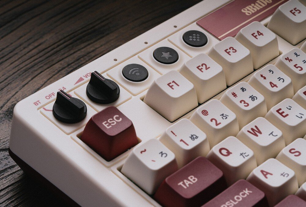 Klawiatura 8BITDO Fami Edition programowalne klawisze skróty makra N-Key Rollover